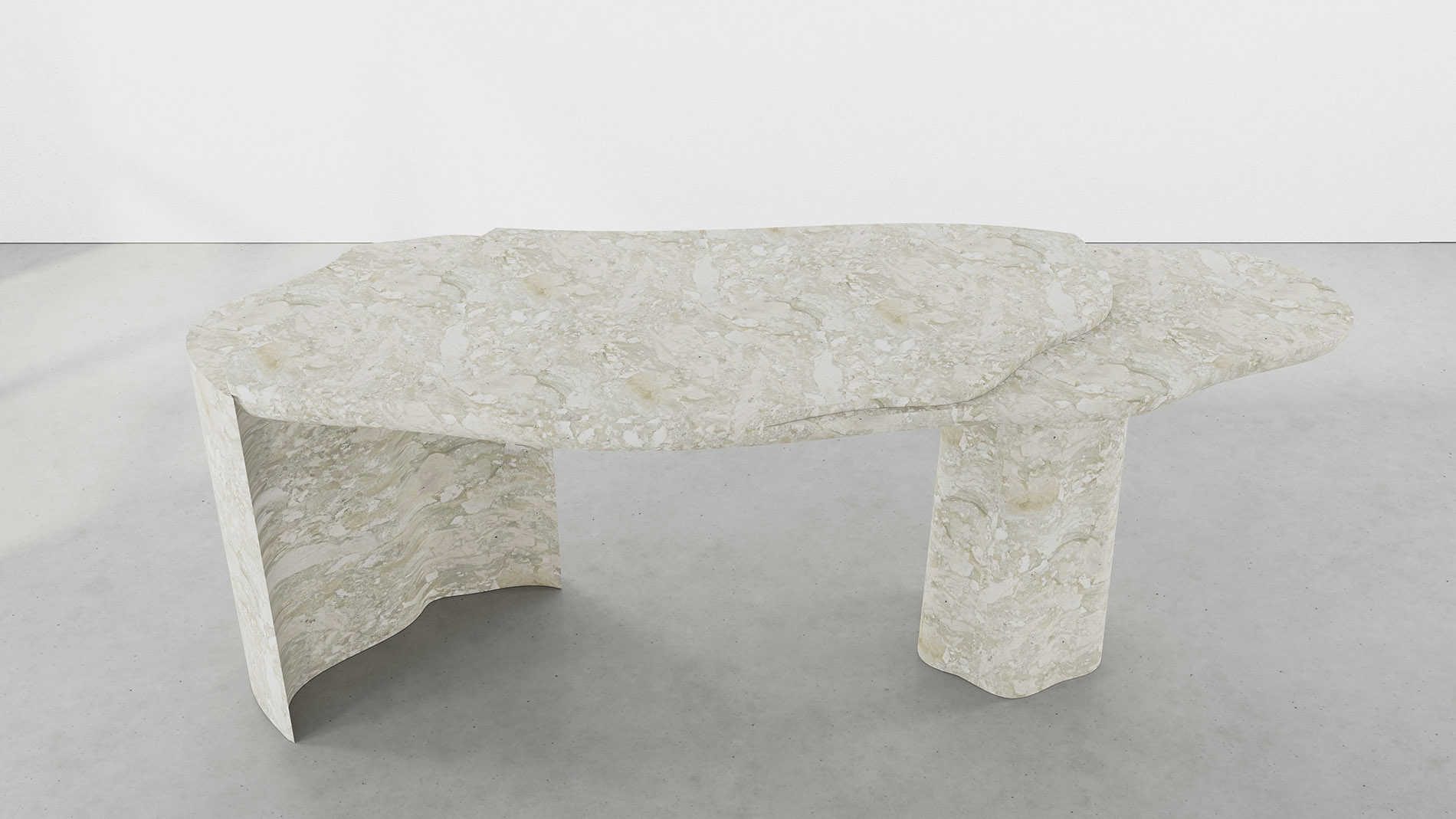 Cernobbio Collection by MelchiorriStudioGallery - Console - Limited Edition in Ceppo Siciliano Marble - Handcrafted, hand carved marble