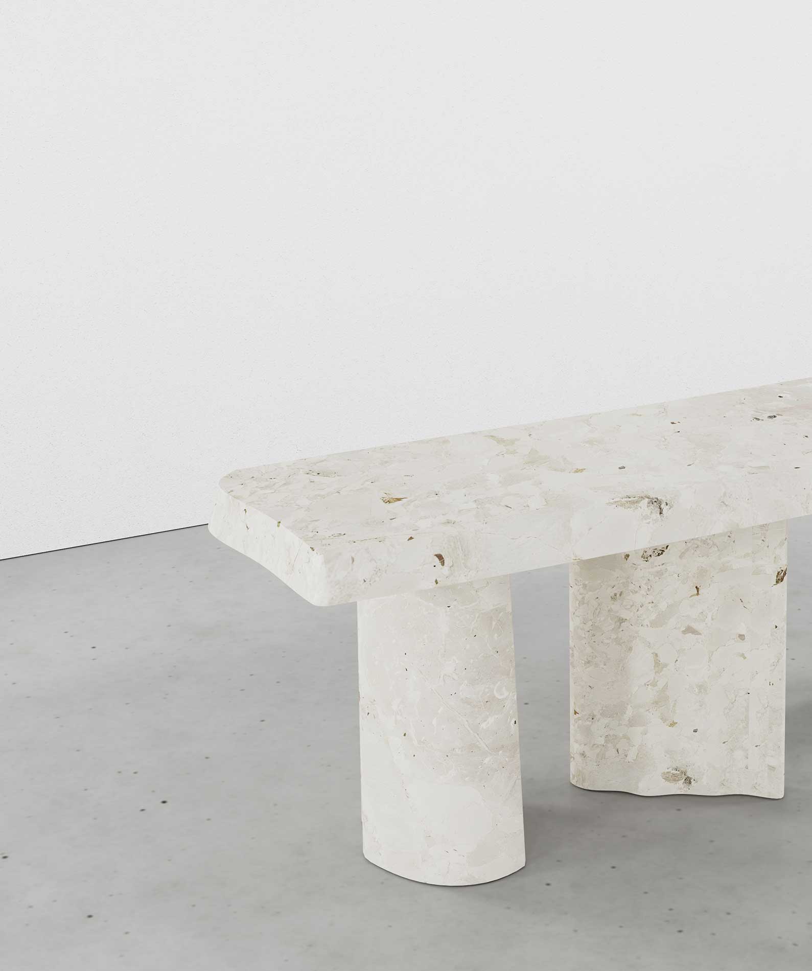 Bellagio Breccia Aurora Collection by MelchiorriStudioGallery - Console in Breccia Aurora Marble - Handcrafted