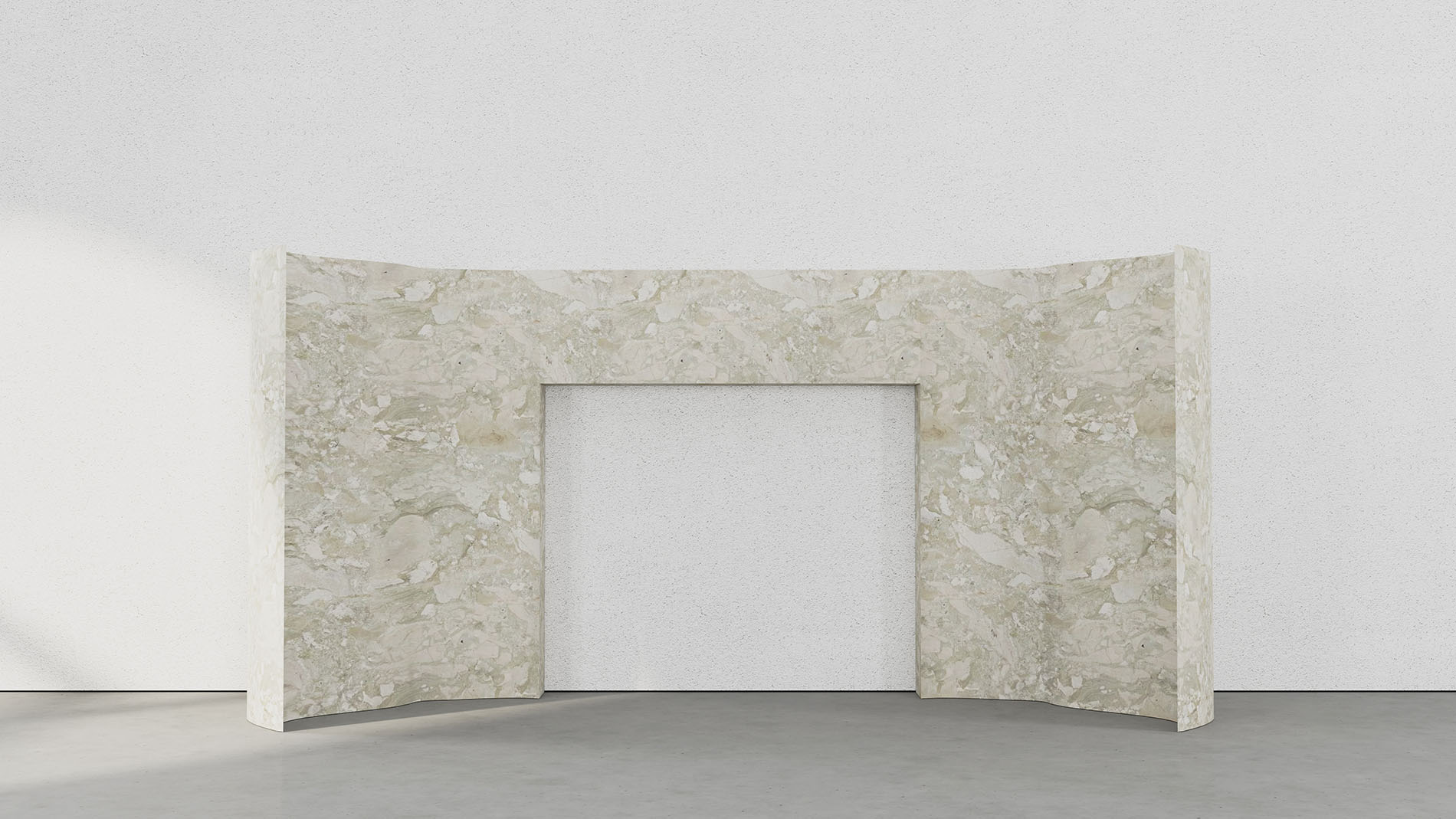 Cernobbio Collection by MelchiorriStudioGallery - Fireplace - Limited Edition in Ceppo Siciliano Marble - Handcrafted, hand carved marble