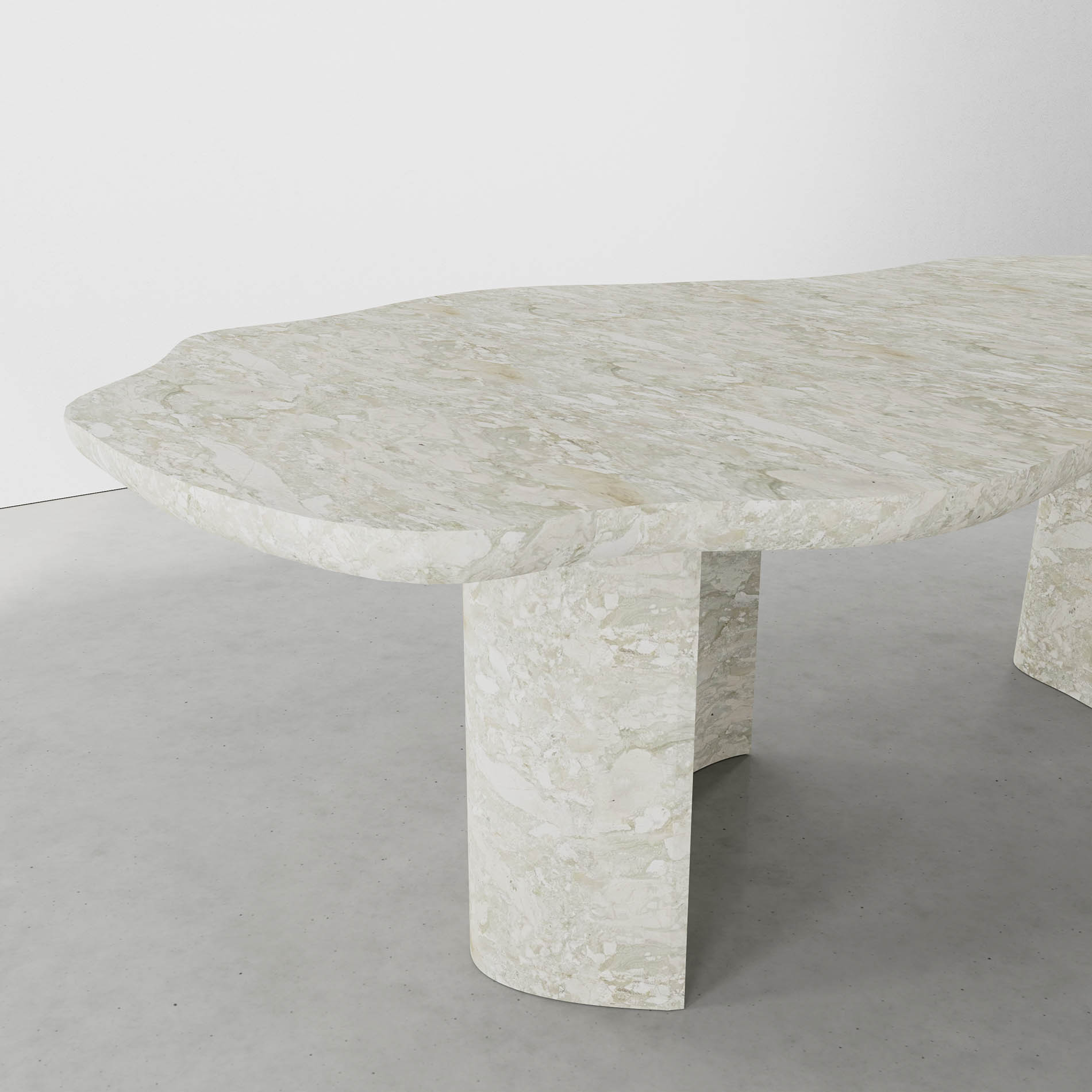 Cernobbio Collection by MelchiorriStudioGallery - Dining Table - Limited Edition in Ceppo Siciliano Marble - Handcrafted, hand carved marble