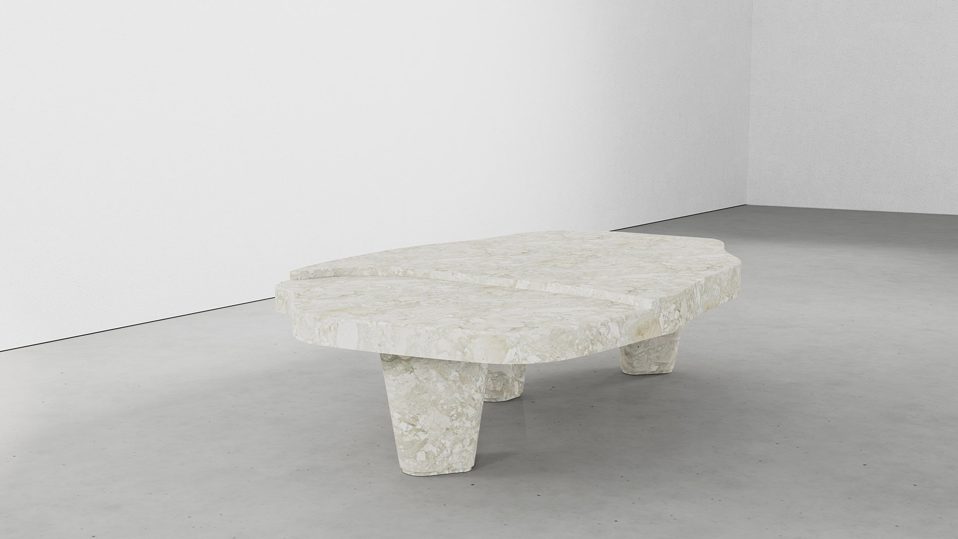 Como Botticelli Collection by MelchiorriStudioGallery - Coffee Table - Limited edition in Breccia Botticelli marble - Handcrafted - Designed by Sauro Melchiorri