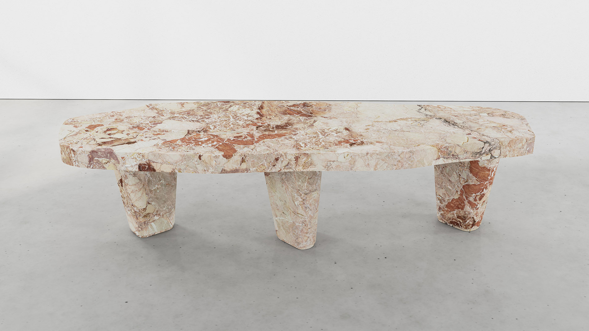 Como Breccia Pernice Collection by MelchiorriStudioGallery - Bench - Limited edition in Breccia pernice marble - Handcrafted - Designed by Sauro Melchiorri