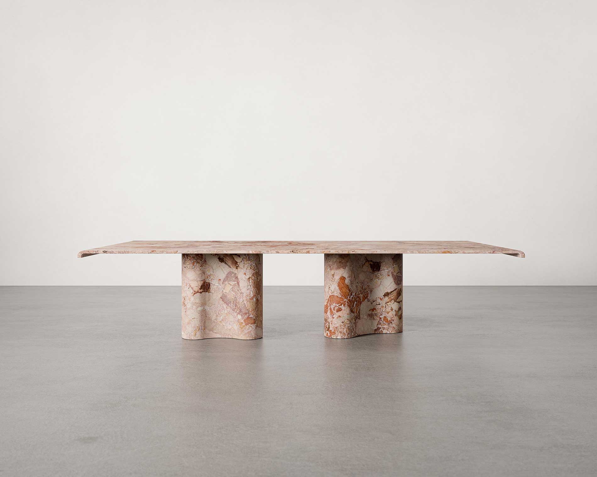 Pietrasanta Breccia Pernice Collection by MelchiorriStudioGallery - Marble Coffee Table - Limited Edition in Pernice Marble - Handcrafted