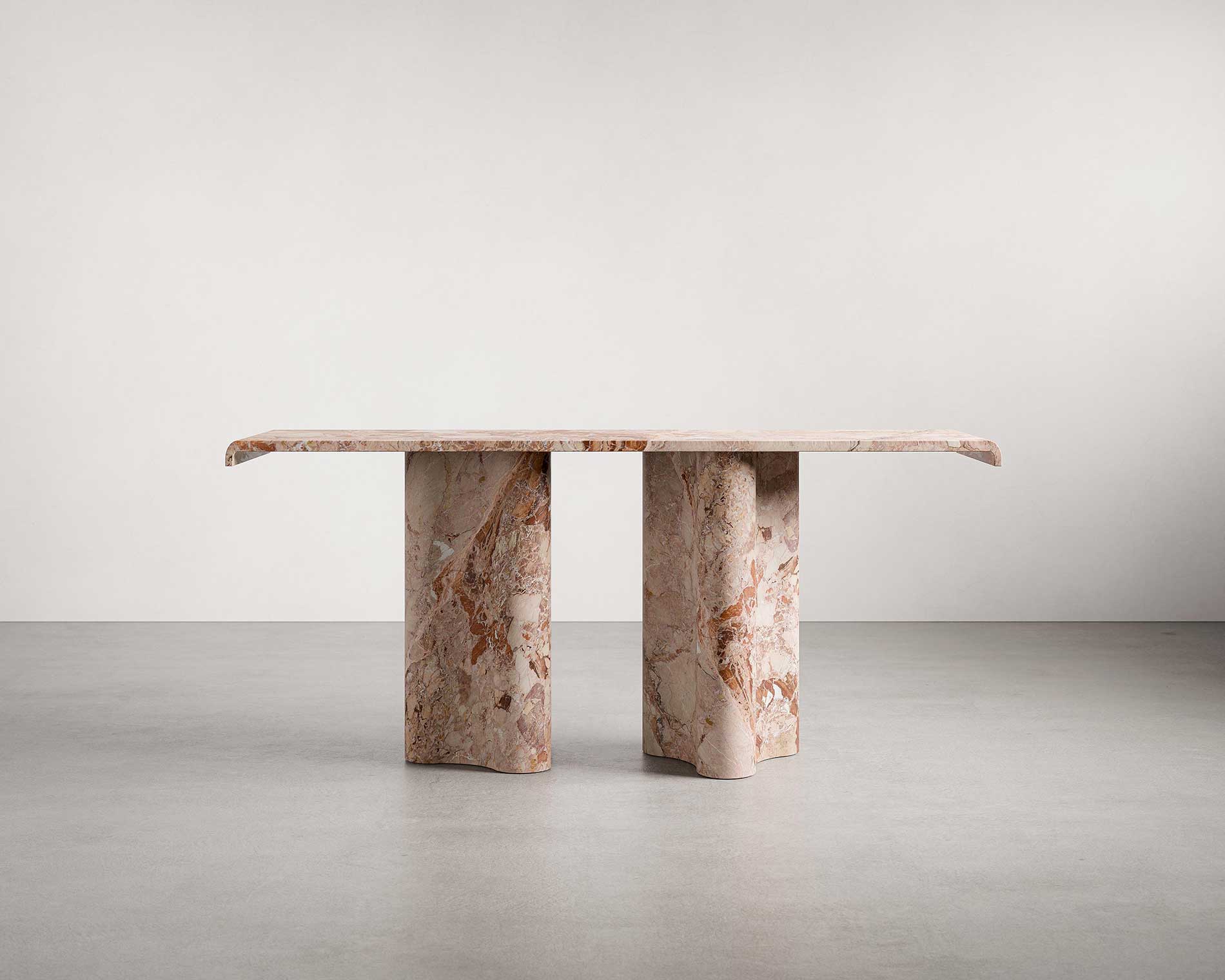 Pietrasanta Breccia Pernice Collection by MelchiorriStudioGallery - Marble Console   - Limited Edition in Pernice Marble - Handcrafted