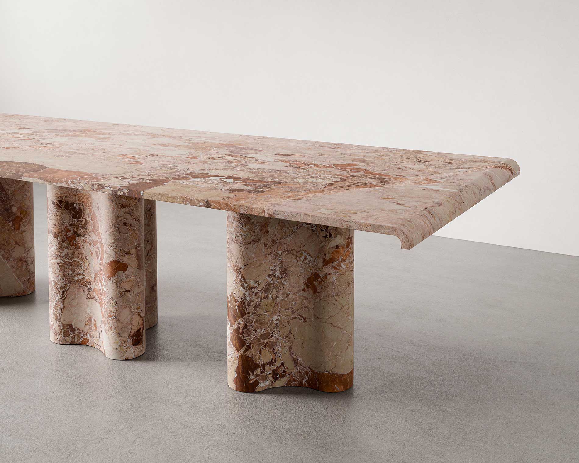 Pietrasanta Breccia Pernice Collection by MelchiorriStudioGallery - Marble Dining Table - Limited Edition in Pernice Marble - Handcrafted
