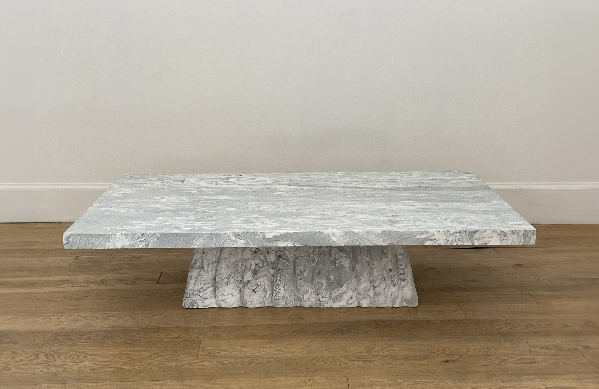 Praiano Verde Cipollino Collection by MelchiorriStudioGallery - Rectangular coffee table  in Verde Cipollino Marble - Handcrafted